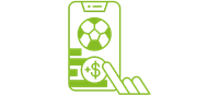An illustration of a smartphone with a soccerball and coin