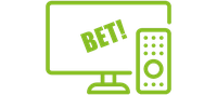 Illustration of television and remote with the words 'Bet!' on the TV