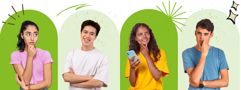 A collage of diverse students